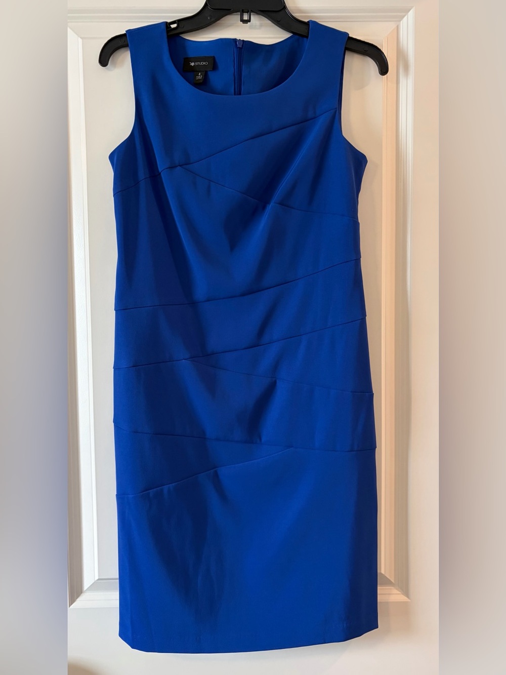 AB Studio Cobalt Blue Sleeveless Sheath Dress